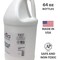 milo Fluorescent White Neon Acrylic Paint | 64 oz Bottle Half Gallon | Glows UV in Black Light | Non-Toxic Made in USA | Bulk Art Paint for Party, Student, Classroom, Artist